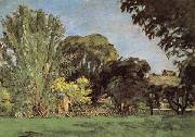 Paul Cezanne Trees in the Jas de Bouffan Sweden oil painting artist